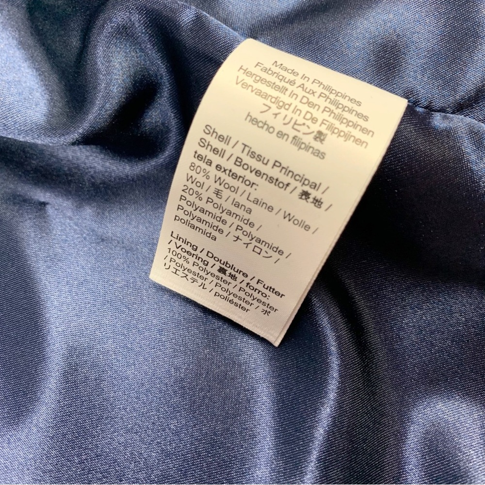 J Crew Petite Warwick topcoat in Italian stadium-cloth wool blend in black - Picture 14 of 16